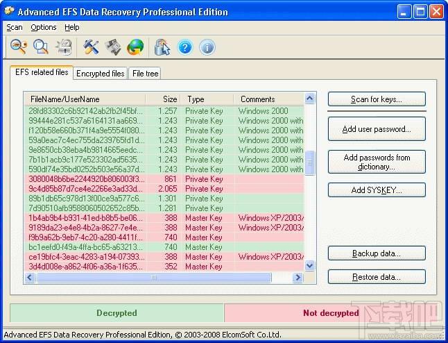 Advanced EFS Data Recovery,Advanced EFS Data Recovery下载,加密文件工具