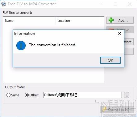 Free FLV to MP4 Converter下载,FLV转MP4转换器