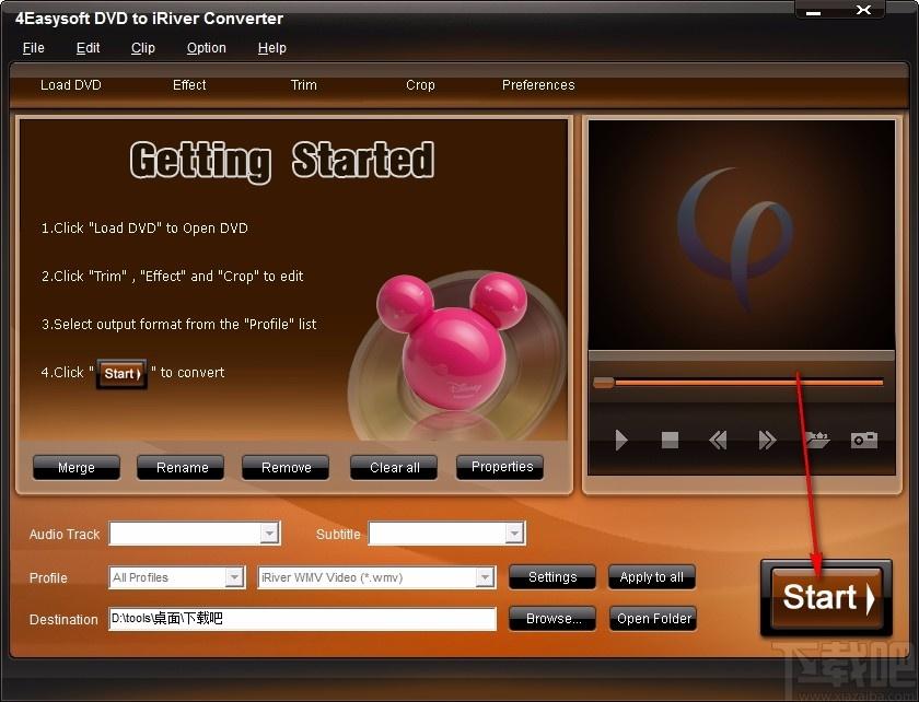 4Easysoft DVD to iRiver Converter下载,DVD视频转换工具